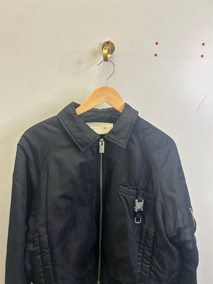 Preowned Alyx Black Bomber Jacket Size Medium
