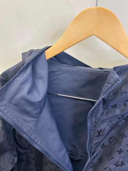 Preowned Louis Vuitton Monogram Navy Windbreaker size 50(M/L)