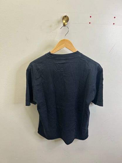 New Paly Kiari Black Green Rhinestone Tee Size Small