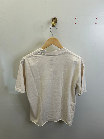 New Paly Kiari Cream Rhinestone Tee Size Small