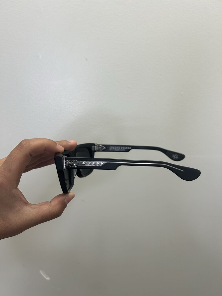 New Chrome Heart Matt Black Silver Box Officer Frames