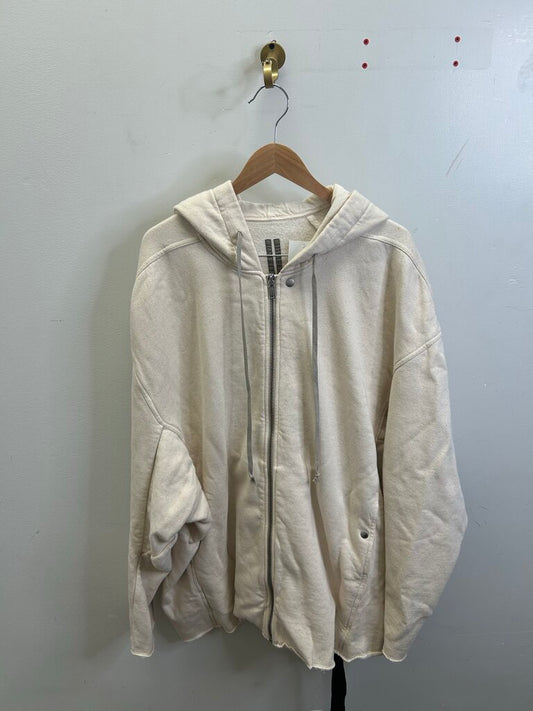 New Rick Owens Cream Cutoff Zip Size XXL