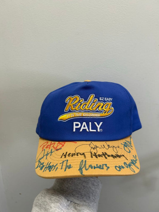Preowned Paly Blue Yellow Cap