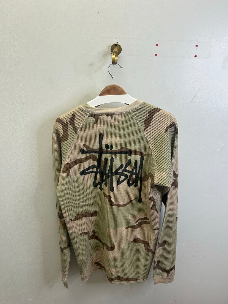 New Stussy Sand Camo Thermal Longsleeve sz.S