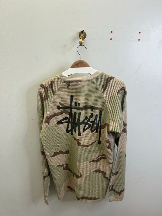 New Stussy Sand Camo Thermal Longsleeve sz.S