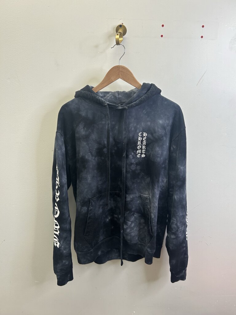 Preowned Chrome Heart Tie Dye Horseshoe Hoodie size S