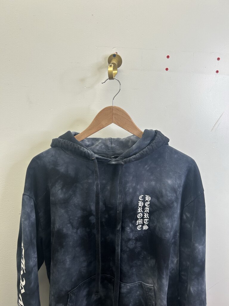 Preowned Chrome Heart Tie Dye Horseshoe Hoodie size S