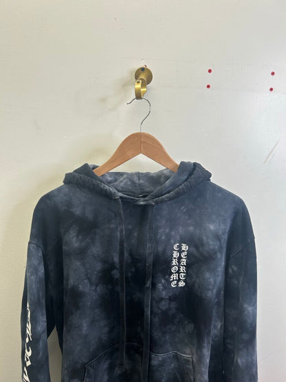 Preowned Chrome Heart Tie Dye Horseshoe Hoodie size S