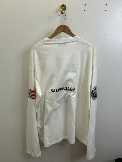 New Balenciaga Nasa White L/S Size XXL