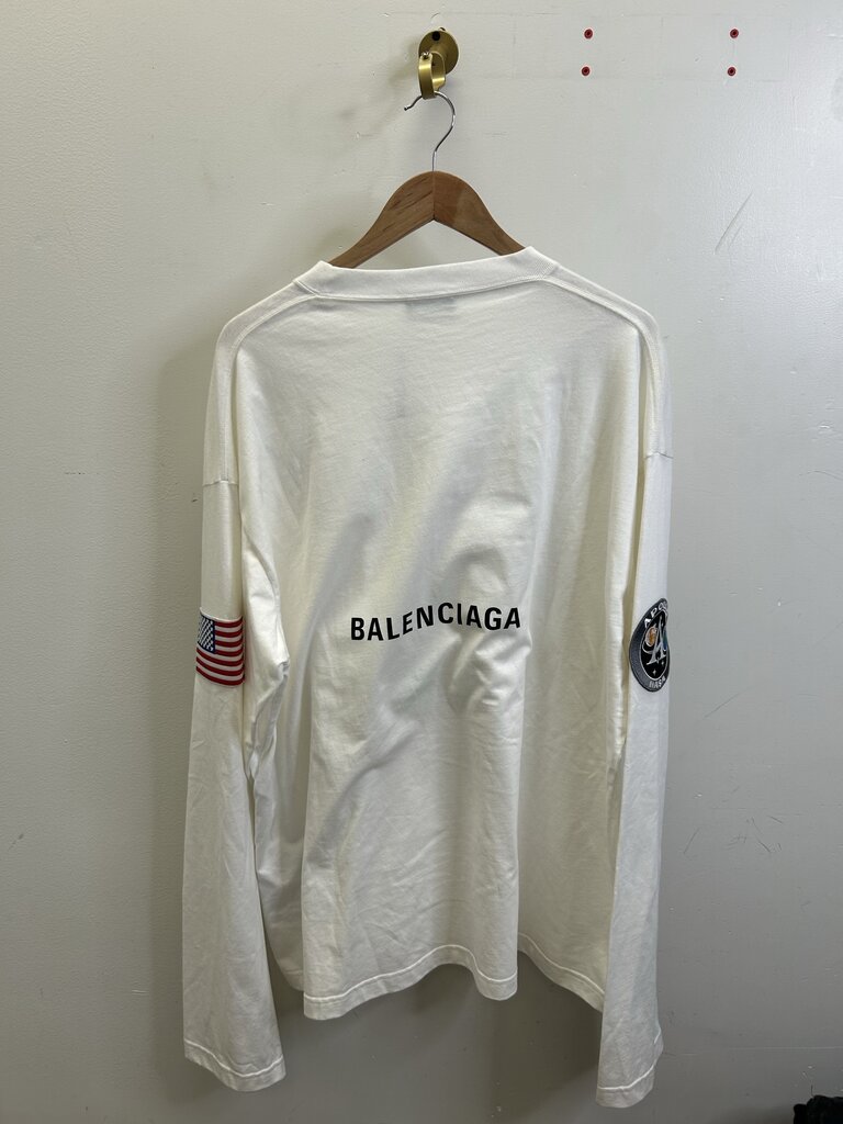 New Balenciaga Nasa White L/S Size XXL