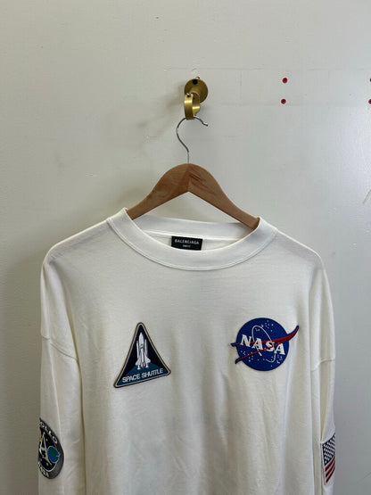 New Balenciaga Nasa White L/S Size XXL