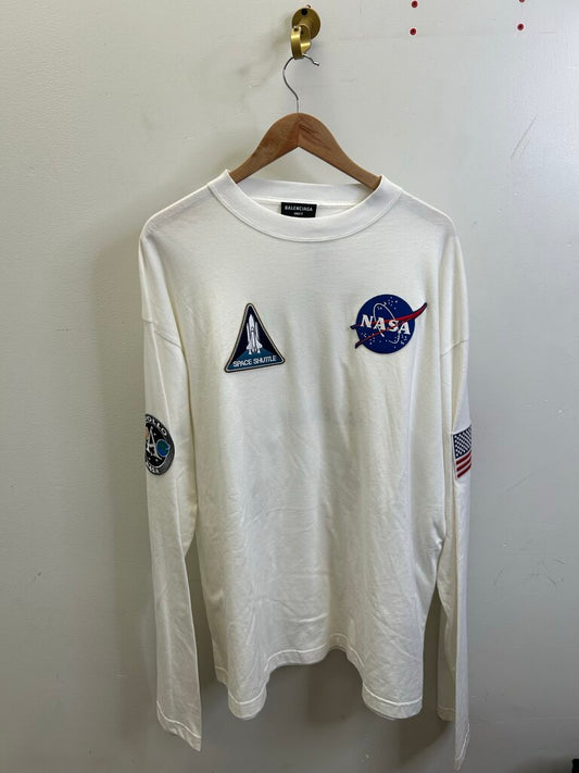 New Balenciaga Nasa White L/S Size XXL