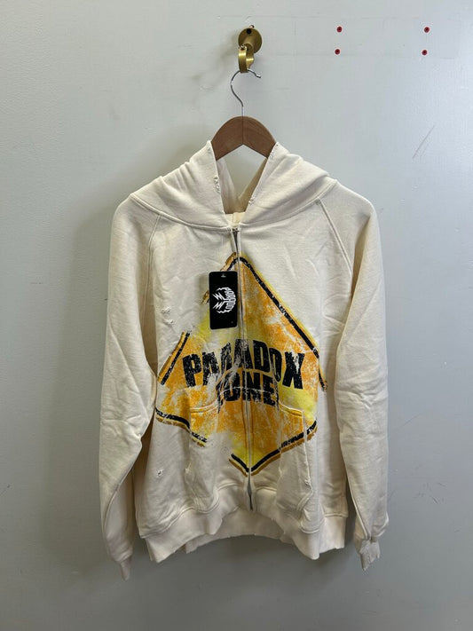 New Paradox Cream Zone Zip Size Medium