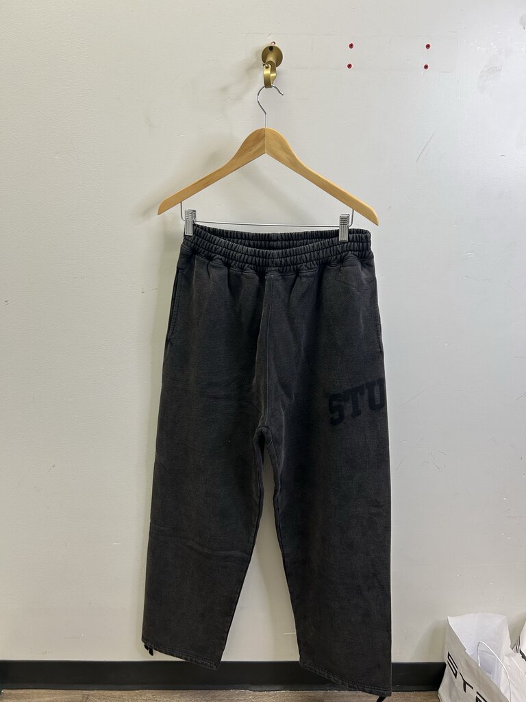 New Stussy Faded Collegiate Black Sweats sz.M