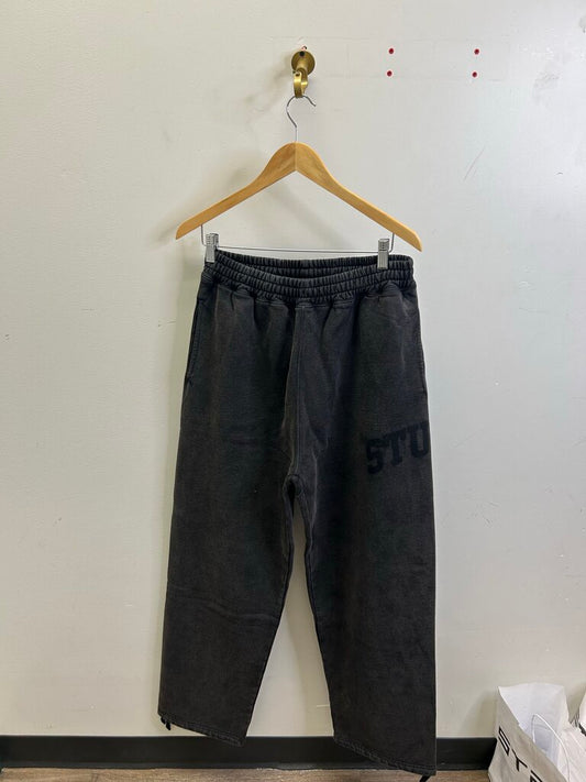 New Stussy Faded Collegiate Black Sweats sz.M