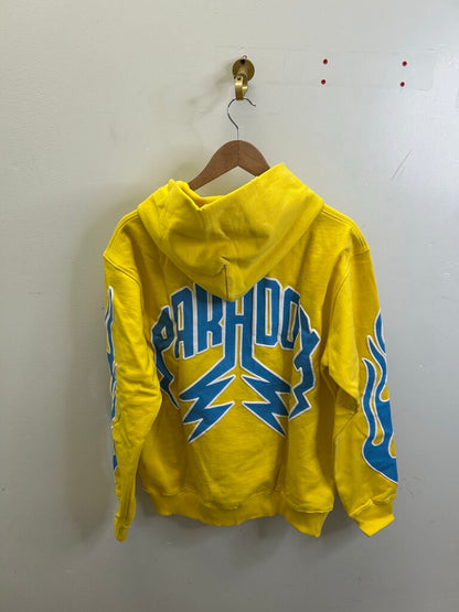 New Paradox Lightning Logo Arc Yellow Blue Hoodie size XS
