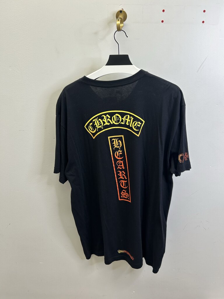 Preowned Chrome Heart Sun Gradient Black Tee size 2XL