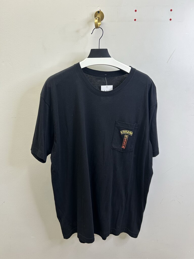 Preowned Chrome Heart Sun Gradient Black Tee size 2XL