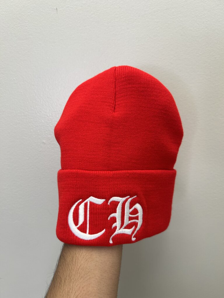 New Chrome Heart Red CH Beanie