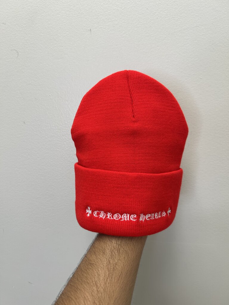 New Chrome Heart Red CH Beanie