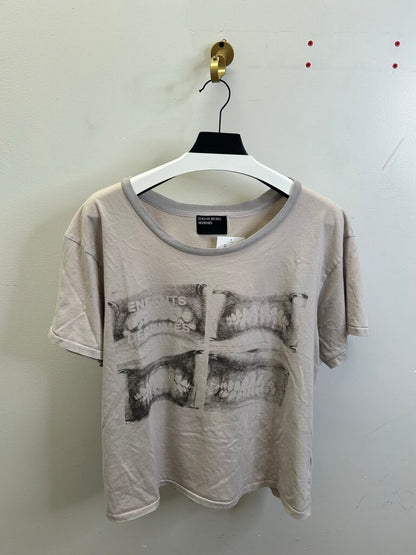 Preowned ERD Enfants Riches Deprimes Grey Teeth Ringer Tee size M