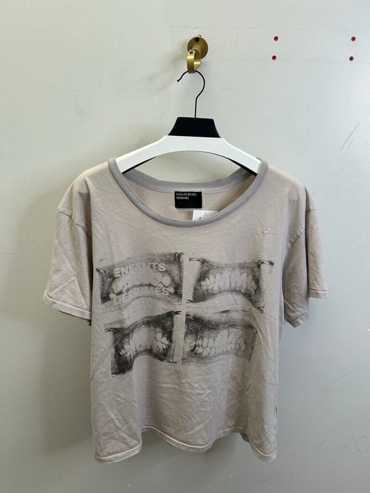 Preowned ERD Enfants Riches Deprimes Grey Teeth Ringer Tee size M