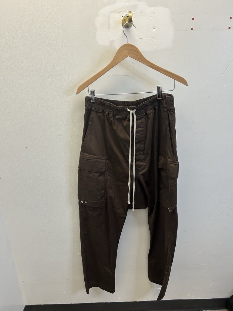 Preowned Rick Owens Brown Cargo Pants Size 42
