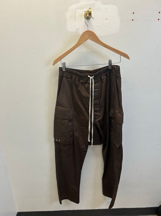 Preowned Rick Owens Brown Cargo Pants Size 42