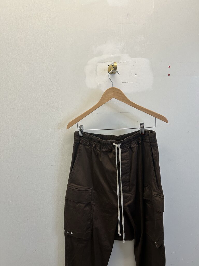 Preowned Rick Owens Brown Cargo Pants Size 42