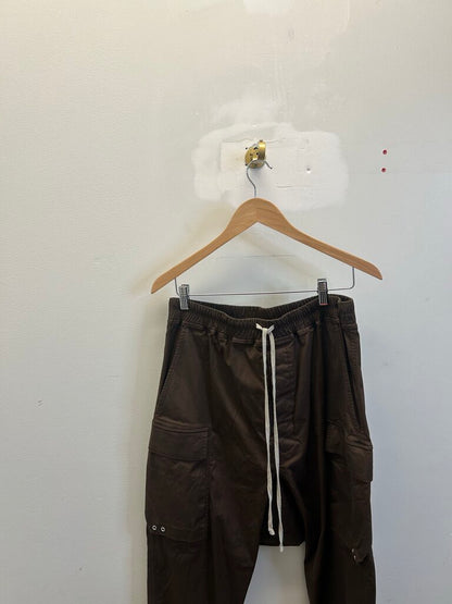Preowned Rick Owens Brown Cargo Pants Size 42