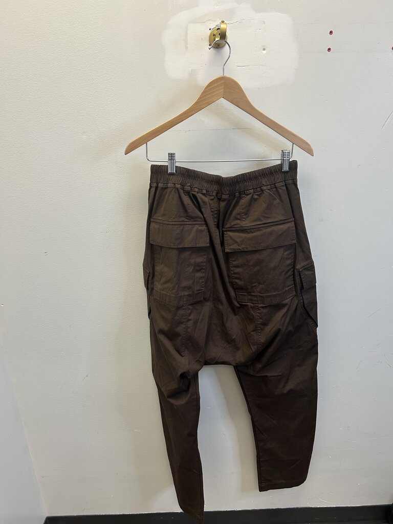 Preowned Rick Owens Brown Cargo Pants Size 42