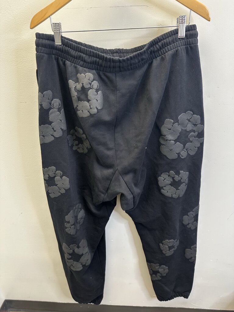 Preowned Denim Tears Wreath Black Sweatpants Size XL