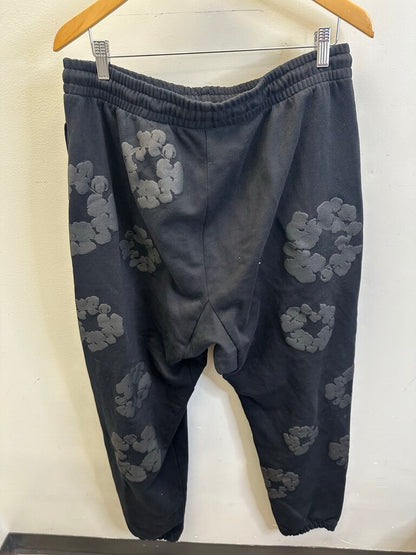 Preowned Denim Tears Wreath Black Sweatpants Size XL