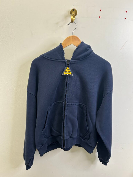 New Gv Gallery Navy Zip Up Hoodie sz.Small