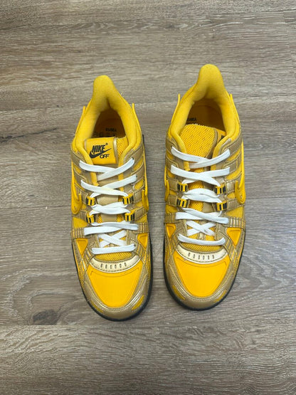 Preowned Off White Rubber Dunk University Gold Size 6