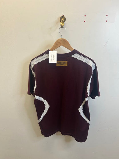 Preowned Louis Vuitton Maroon Tee Size XS