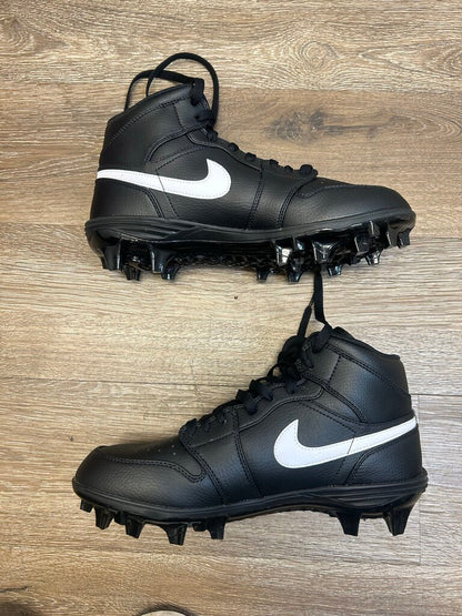 New Jordan 1 Mid Black Cleat size 9.5