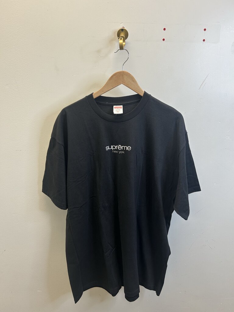 New Supreme Tee Black Grey NYC Sz.XXL
