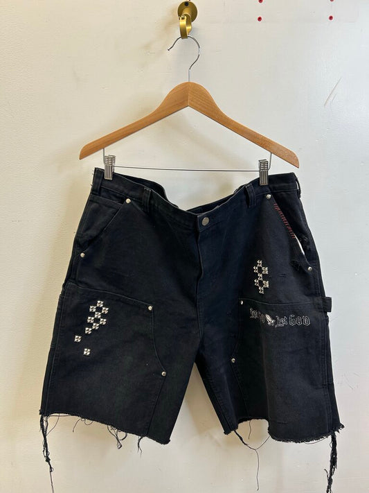 New Paly Black carpenter Shorts Sz.2XL