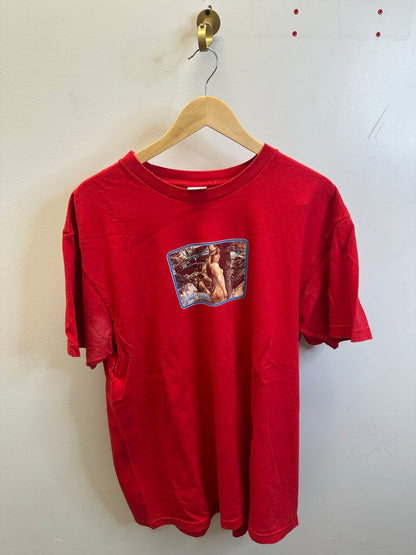 Preowned Supreme Red Woman Tee Size XL