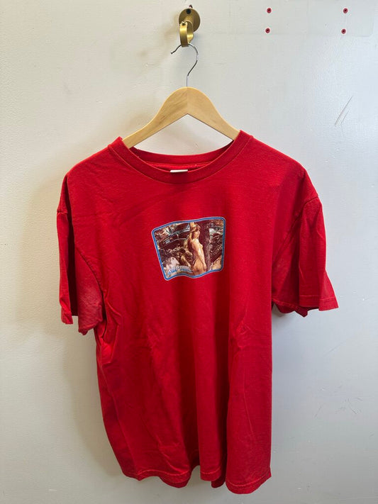 Preowned Supreme Red Woman Tee Size XL