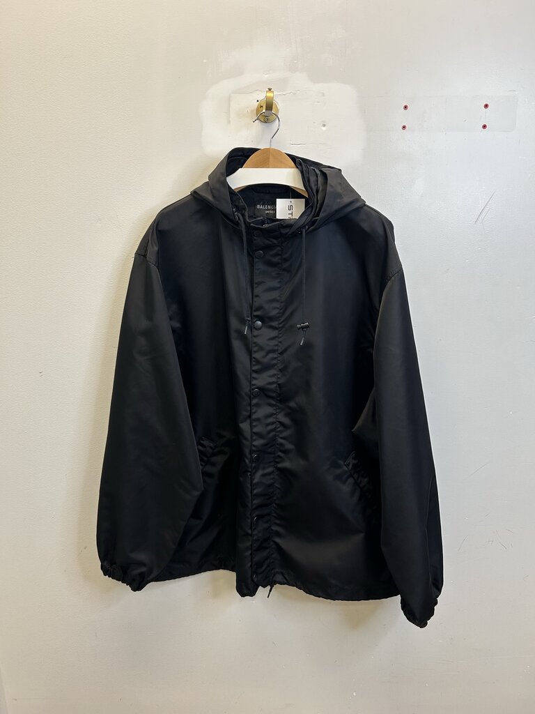 Preowned Balenciaga Windbreaker Tape Logo Sz.Medium