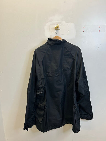 Preowned Balenciaga Windbreaker Balck Multi logo Sz.46