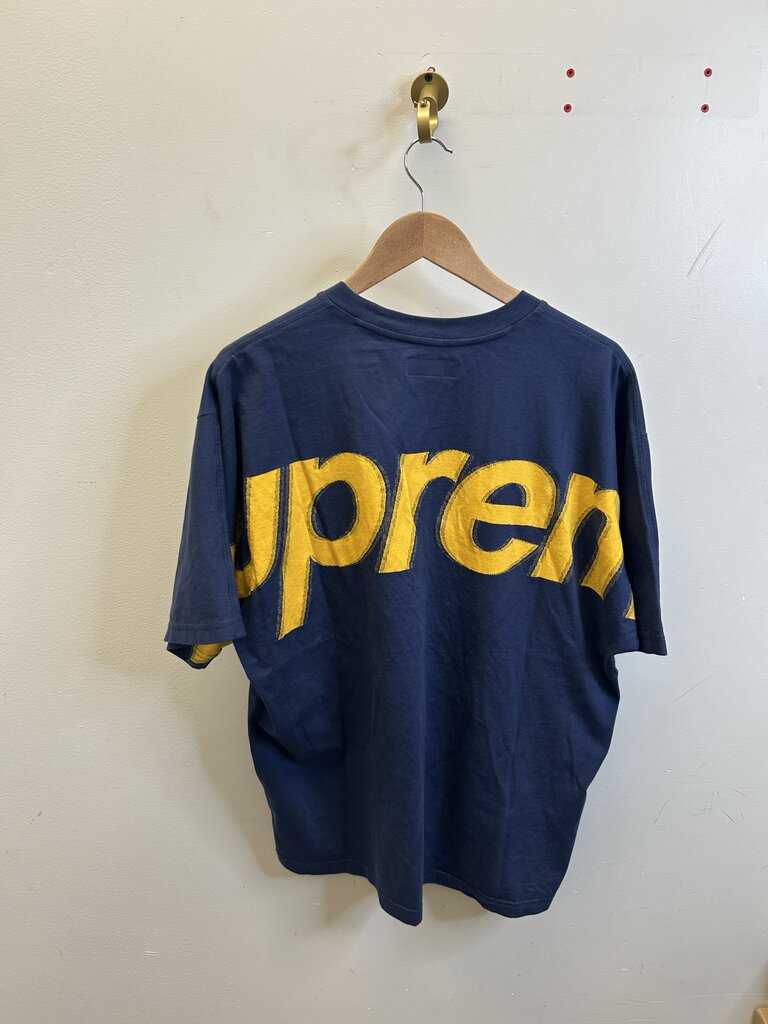 New Supreme Navy Intarsia Tee Size Medium