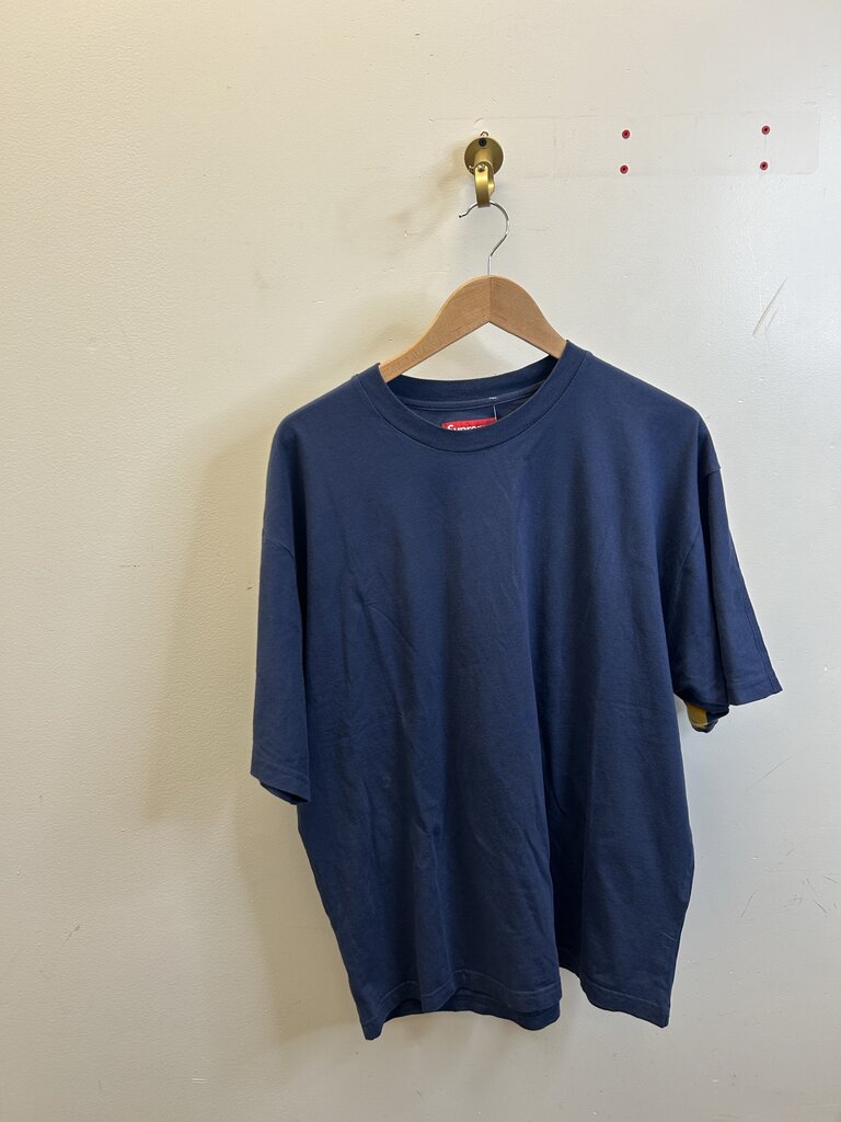 New Supreme Navy Intarsia Tee Size Medium