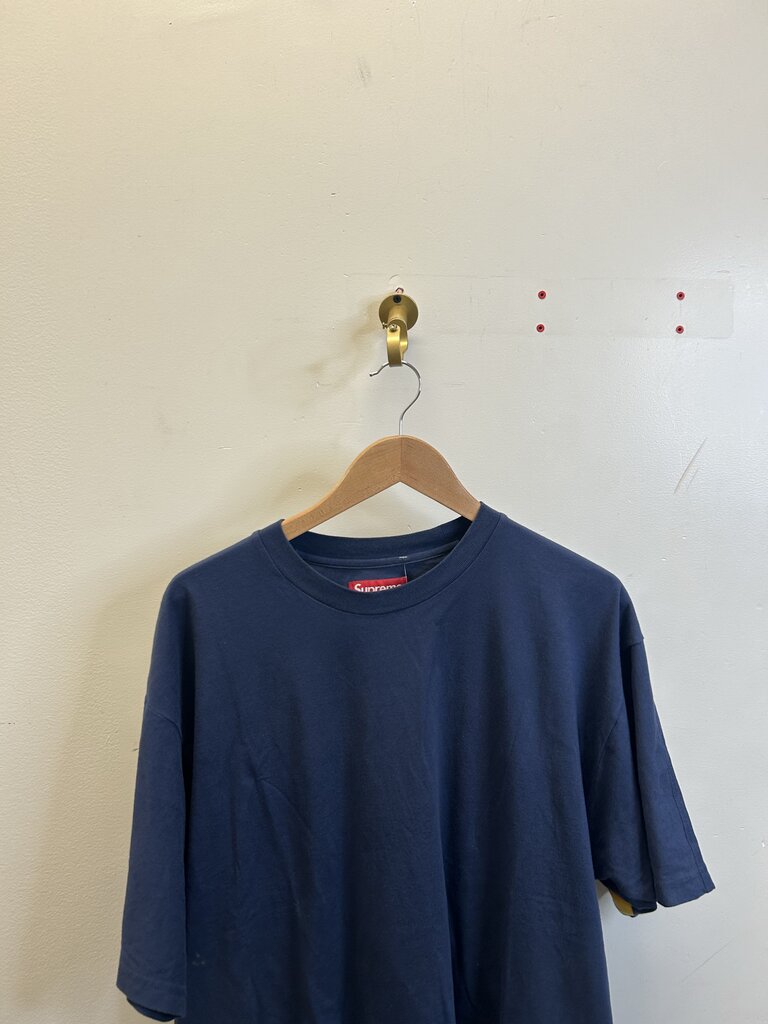 New Supreme Navy Intarsia Tee Size Medium