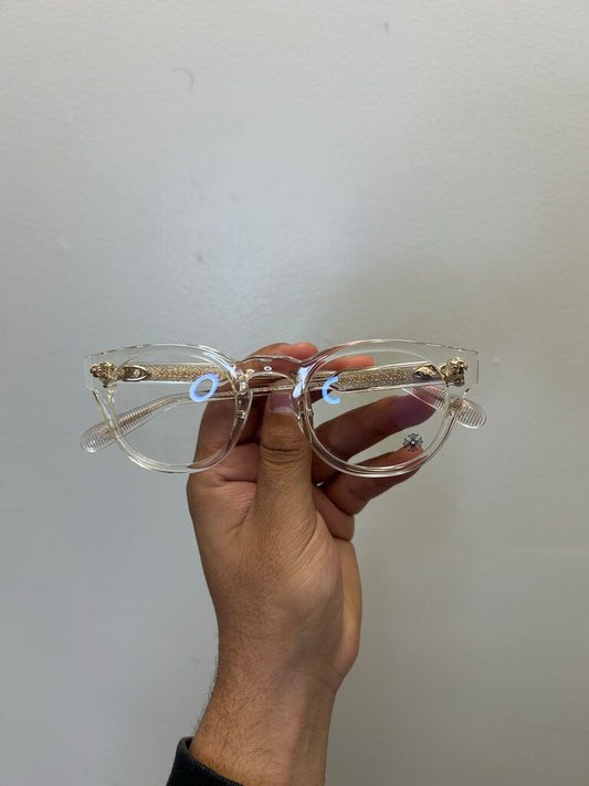 Preowned Chrome Hearts Clear Dingaloing Frames