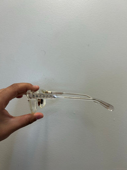 Preowned Chrome Hearts Clear Dingaloing Frames