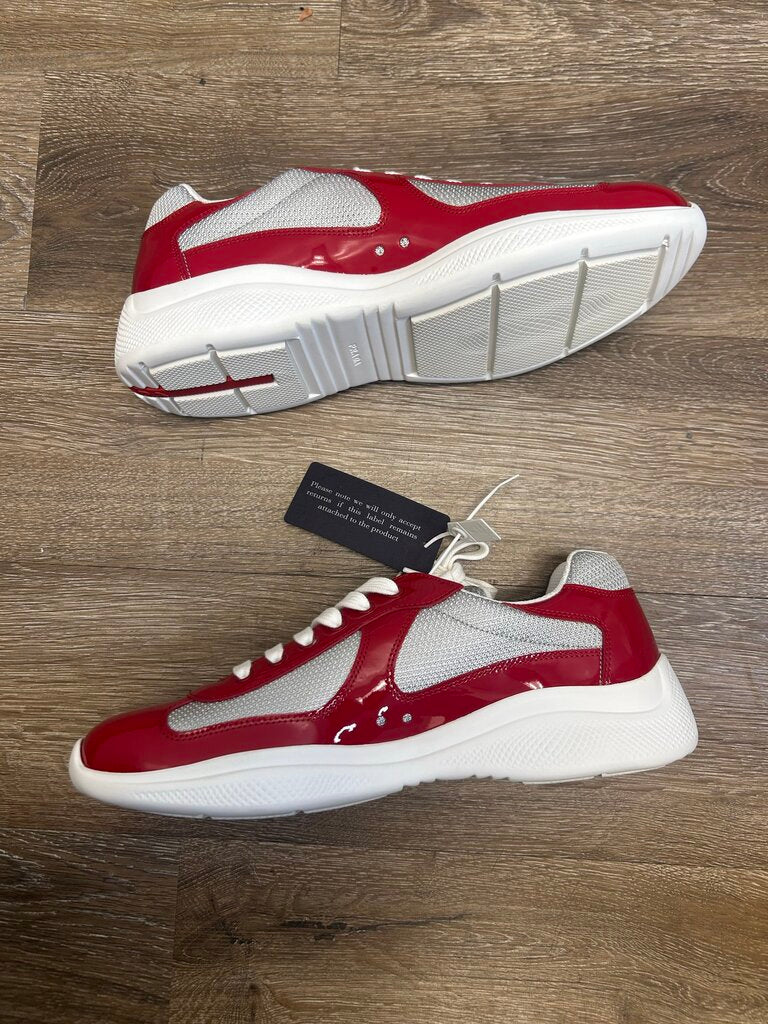 New Prada America's Cup Red & White sz.9.5(11-11.5M)