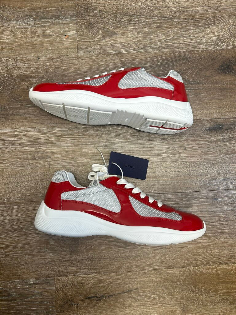 New Prada America's Cup Red & White sz.9.5(11-11.5M)